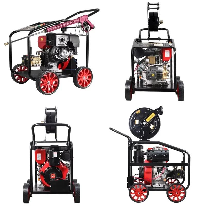 Factory Price Hydraulic Injection High Pressure Power Washer 350 Bar Mobile Diesel Washer for Industrial Cleaning