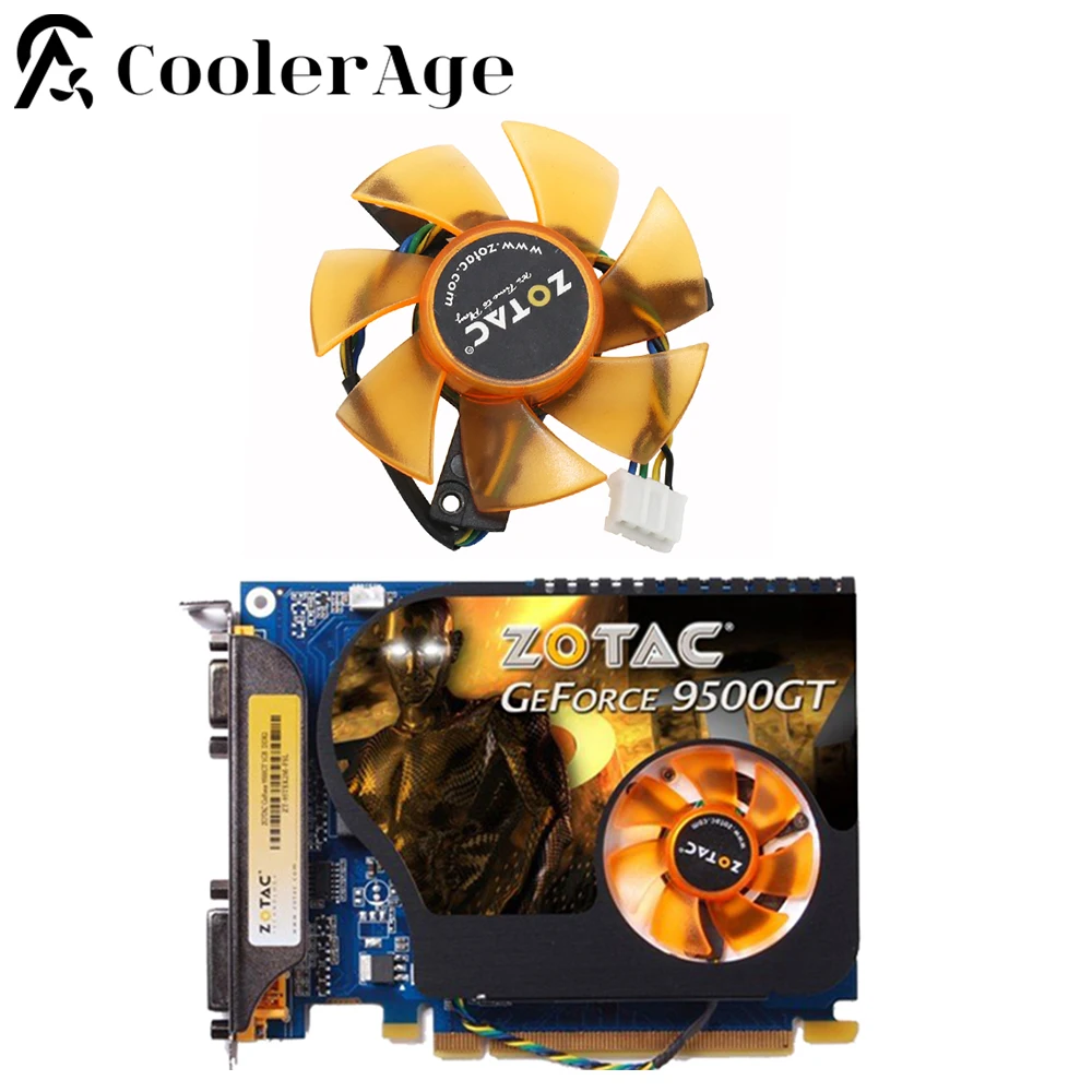 Video Card Fan For ZOTAC 9400GT 9500G HD4650 HD3650 PLD05010S12H FD5010U12S 47MM Graphics Card Cooling Fan