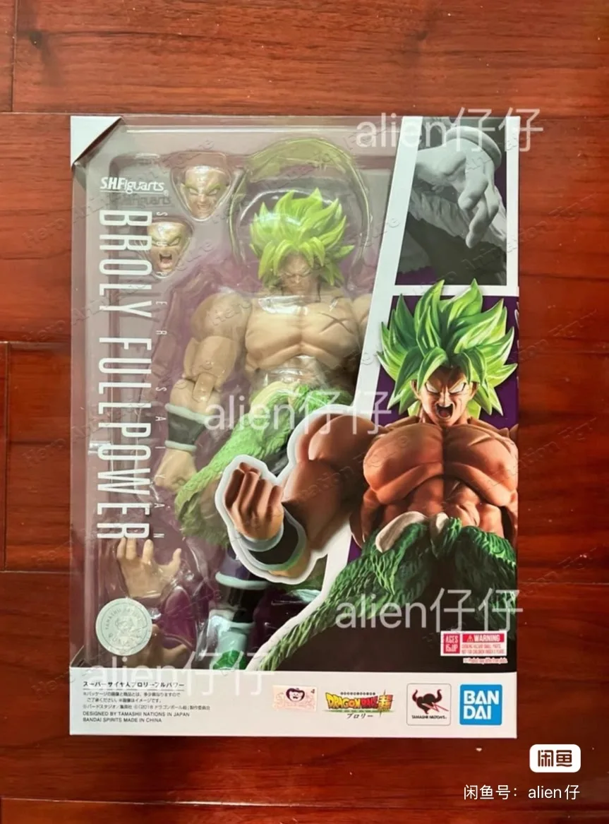 In Stock 100% Original Bandai S.H.Figuarts SHF Dragon Ball Super Saiyan Broly Full Series Movable Model Doll Collection Gift view 5