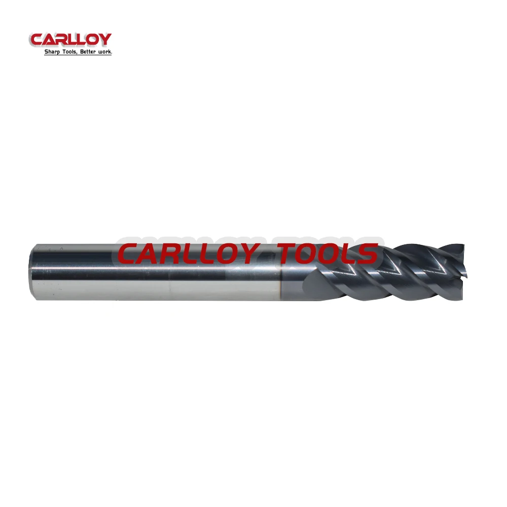 

ZCC GM-4E D10 AlTiN Coated Solid Carbide End Mill 4 Flutes HRC55 CNC Milling Cutting Tool