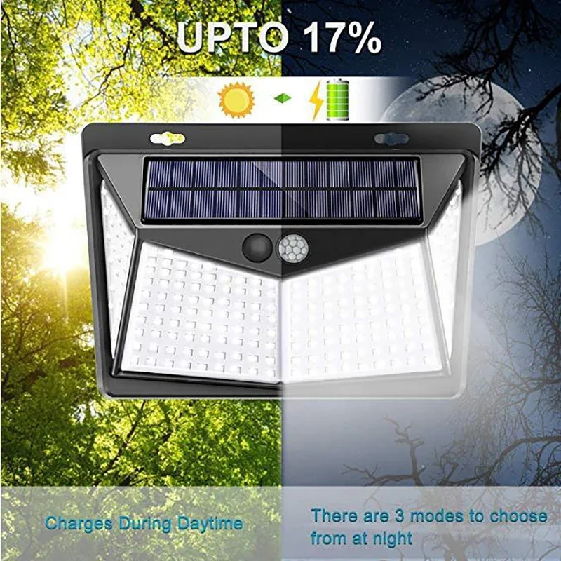 Impermeável Solar Motion Sensor Spotlight, Multi funcional, jardim ao ar livre, garagem iluminação, luz solar LED, prático