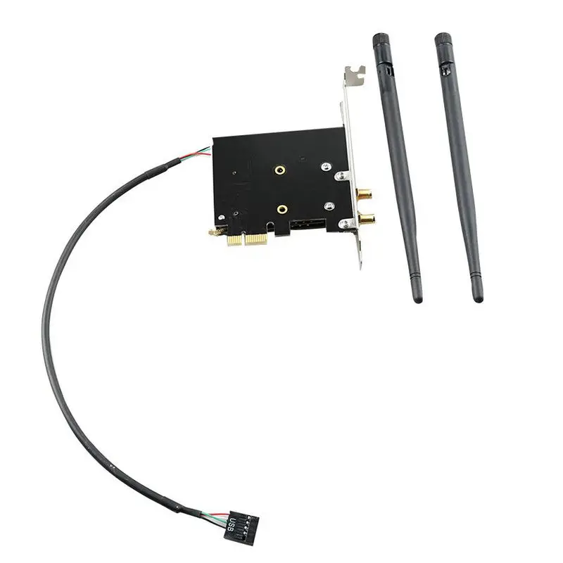 Mini PCIE notebook wireless network interface card desktop PCI-E to miniPCIE1X network interface card + Bluetooth