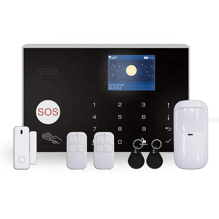 Tuya APP 4G WIFI emergency button wireless house alarm kit home alarm system