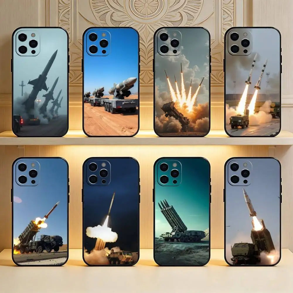 

Hypersonic Missile Launcher Phone Case For iPhone17,16,15,14,13,12 Plus,Max Soft Silicone Black Cover