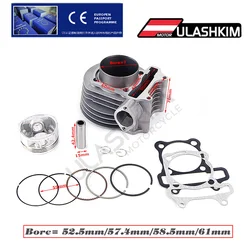 GY6 125 150cc upgrade to GY6 200cc 61mm add more power 30% 152qmi 1P52QMI 157QMJ 1P57QMJ Engine for 4 stroke air cooling