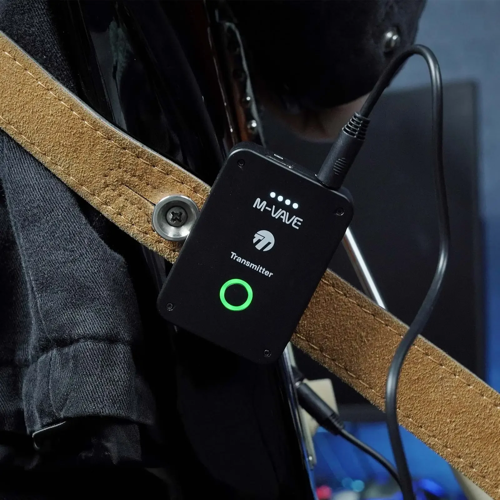 

M-VAVE WP-9 Беспроводная система внутриканального монитора 2,4 ГГц — сверхнизкая задержка, режим стерео/моно, аккумулятор 5 часов для живых выступлений и сценирования