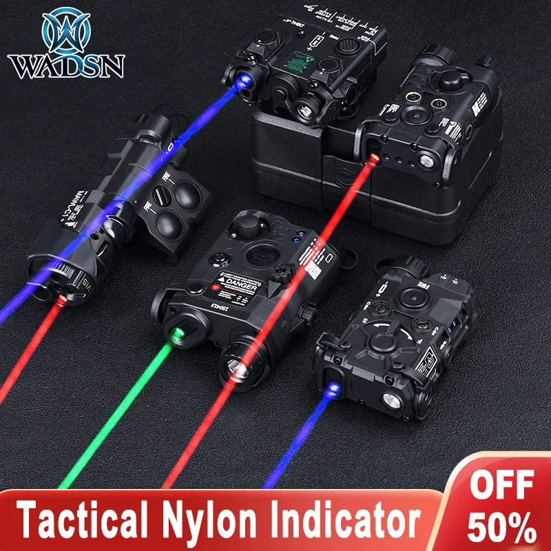 WADSN Metal Indicator Tactical Airsoft Nylon PEQ-15 NGAL MAWL DBAL OGL Red Dot Green Blue Laser Aim Hunting Lamp Accessory Gift