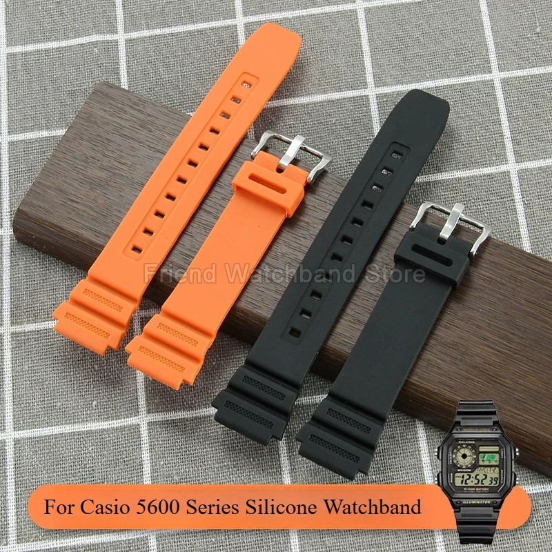 Special Interface Resin Watch Strap for Casio AQ-150W W-217 S800 AEQ110 W-735 A168 Ideal Replacement Watchband Accessories 18mm