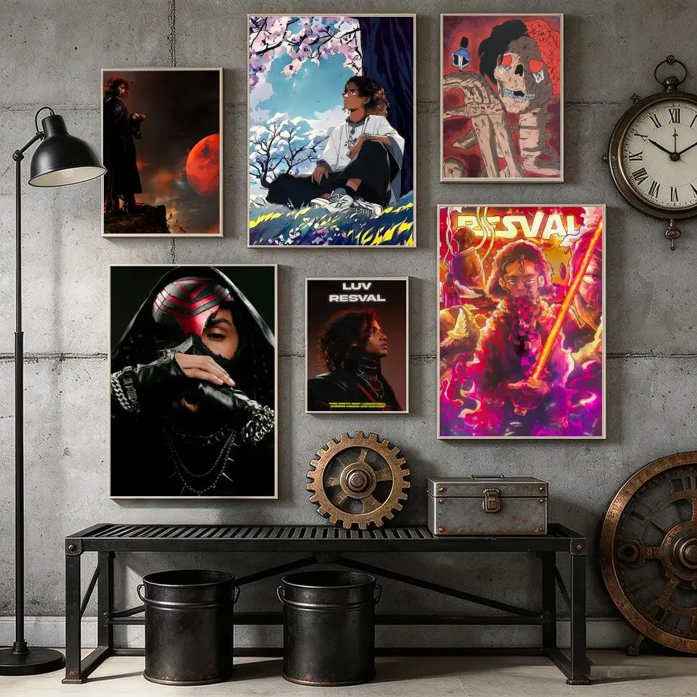 Luv R-Resval Album Poster HD Self Adhesive Wall Mural Stickers Decals for Bedroom Living Room Home Decor Gift