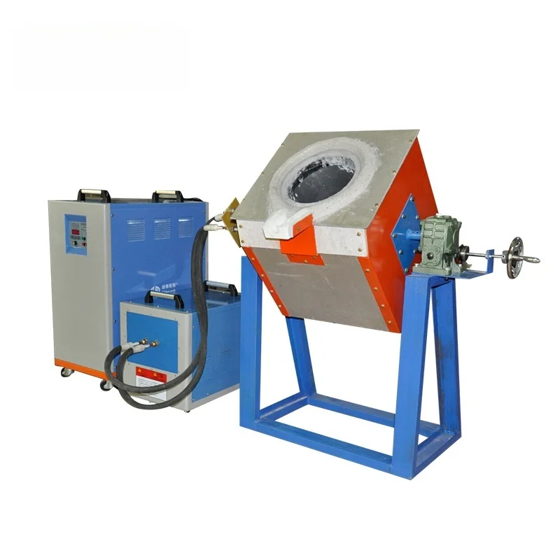 

Pouring Type Medium Frequency Copper Aluminum Furnace, Metal Melting Induction Heating Machine, Forging Equipment