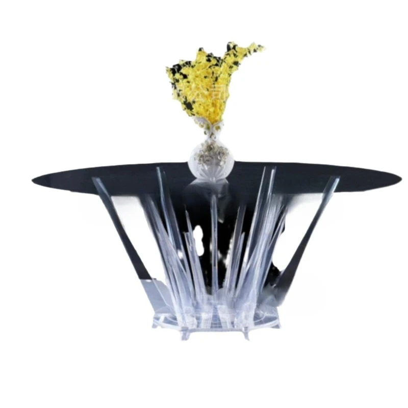 

Light luxury dining table Large round table Rock slab dining table Hotel restaurant Club room Hot pot table Tables and chairs