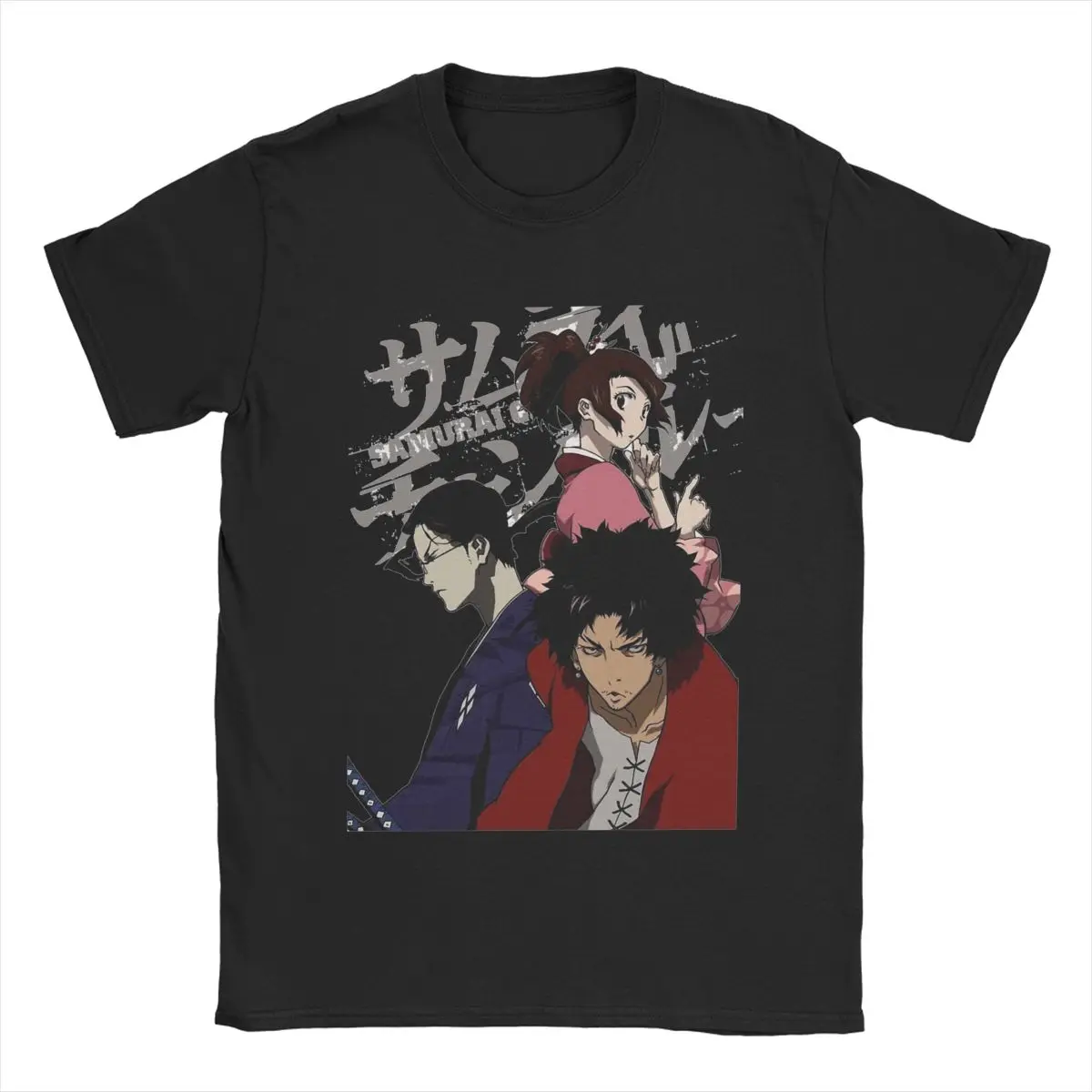 Men's Samurai Champloo Ronin T Shirt 100% Cotton Tops Fashion Short Sleeve O Neck Tees Gift Idea T-Shirt