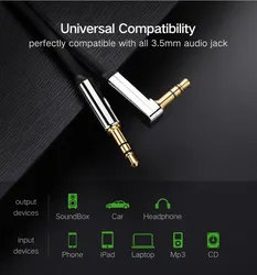 Aux Cable Speaker Cable 3.5mm Audio Cable for Car Headphone Audio 3.5mm Jack Speaker for JBL Headphones Samsung Xiaomi AUX Cord