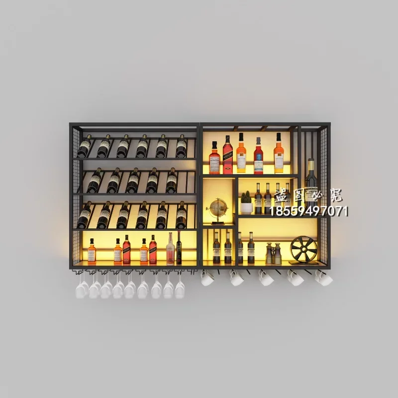 Free Standing Organizer Wine Racks Storage Plane Display Wine Rack Black Commercial Display Freezer Stojak Na Wino Furniture