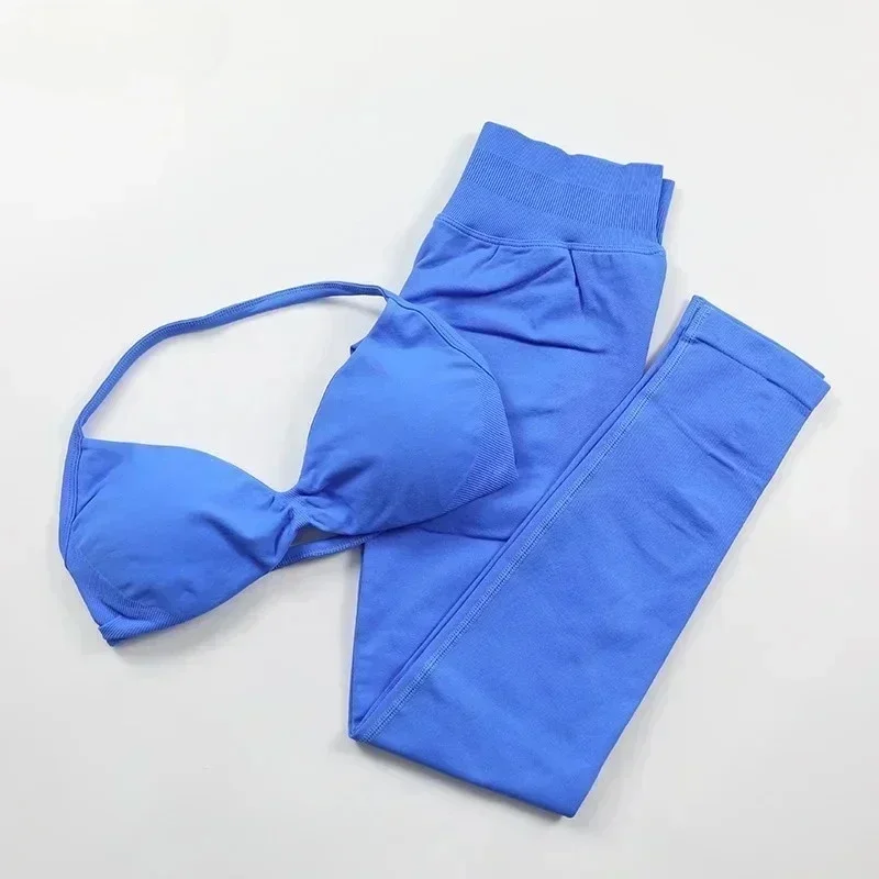 

2-Piece Women's Yoga Set Seamless Impact Sports Shorts Women's 2025 New High Waist Hip Lift Slim Fitness Wear