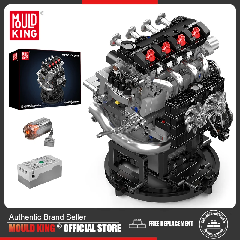 Mould King 10234 – Kit De Construction De Moteur De Voiture, 772 Pièces, Dès 14 Ans