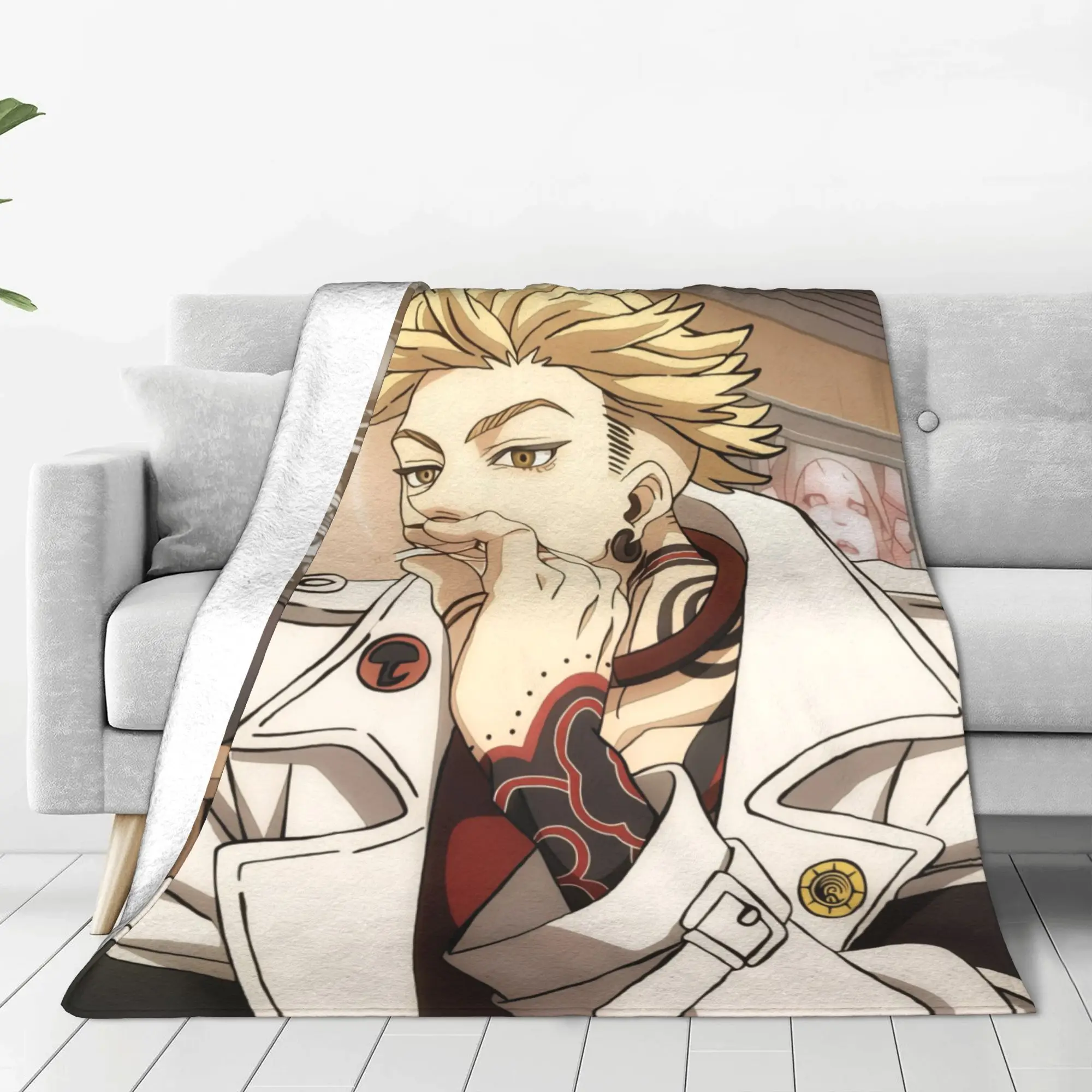 Gachiakuta Enjin Blanket All Season Gachiakuta  Multifunction Thin Throw Blankets For Bedding Couch Plush Thin Quilt