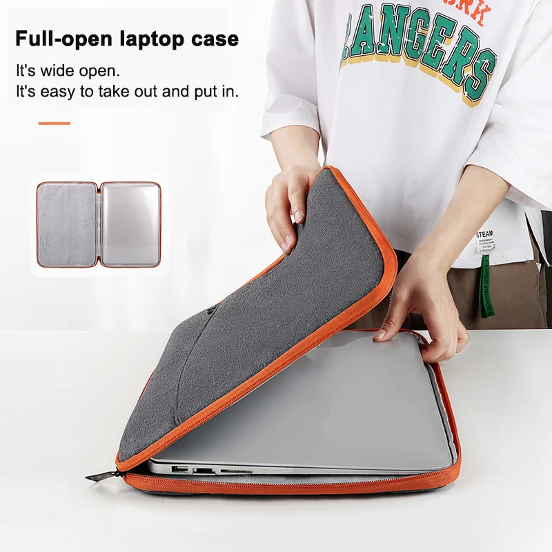 Laptop Sleeve Bag 13 14 15 15.6 Inch Notebook Pouch For Macbook HP Dell Shockproof Computer Briefcase Travel Business Men Case