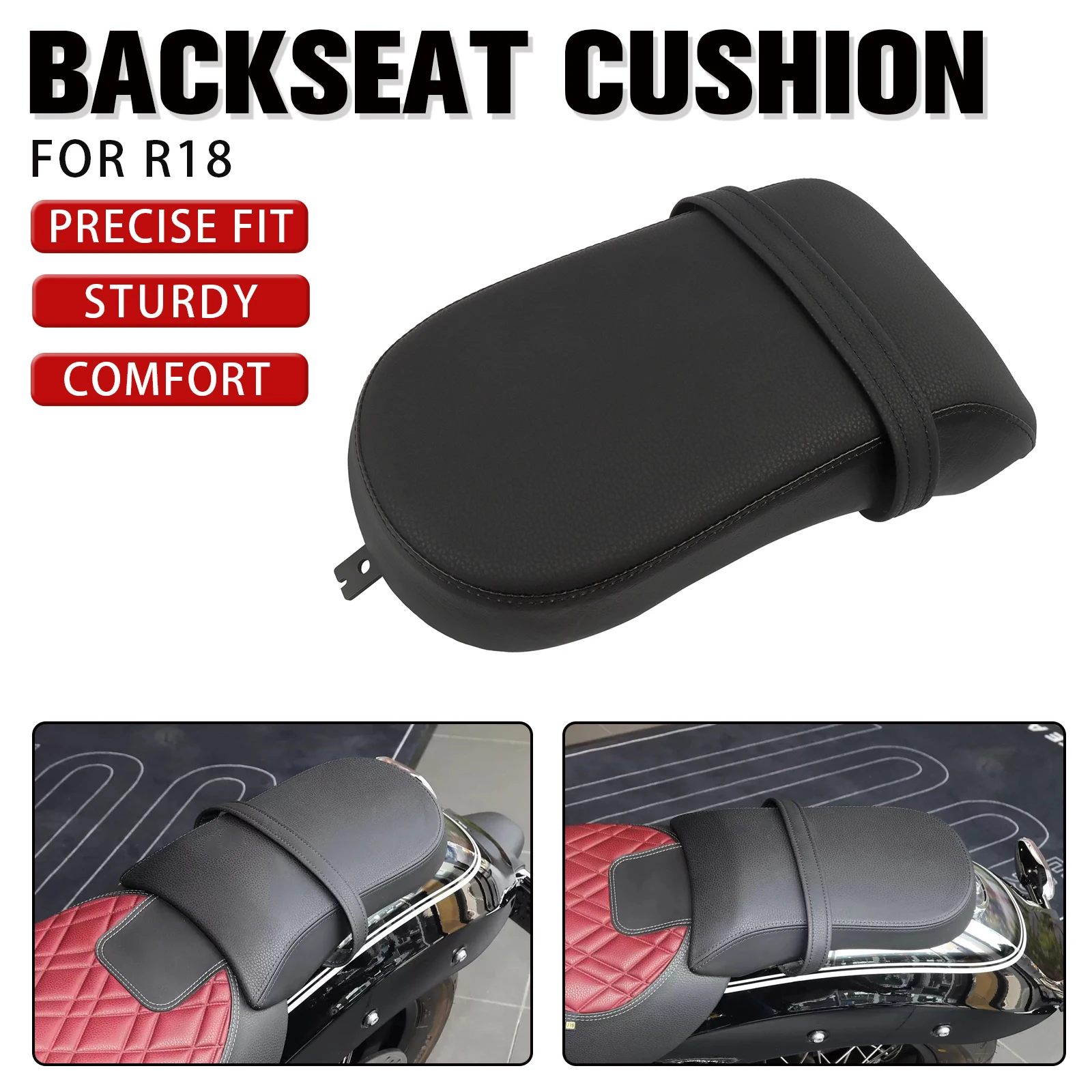 

For BMW R18 R 18 Classic r18 100 Years 2020-2023 2022 2021 Motorcycle Rear Passenger Pillion Seat Cushion Leather Pad Cover