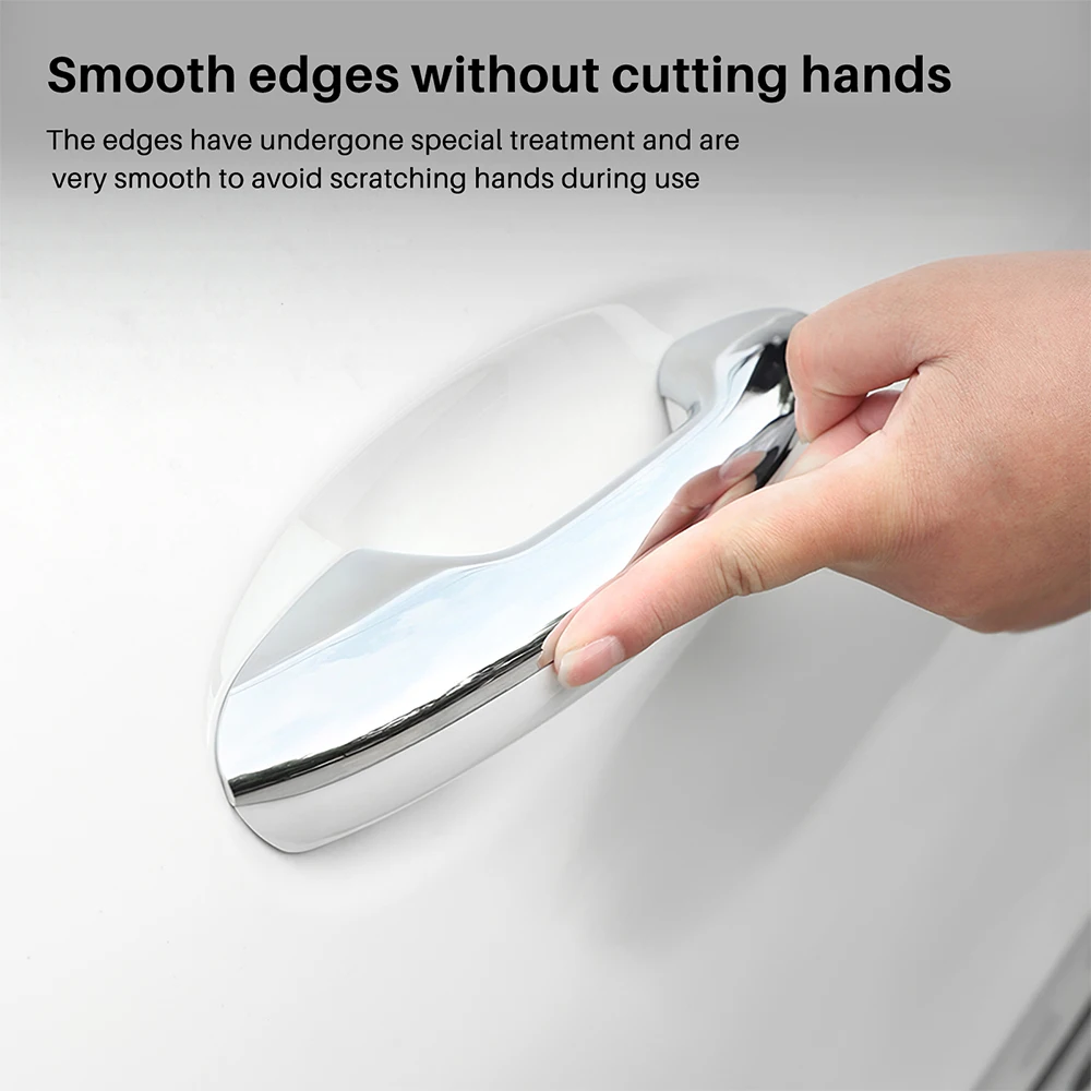 Door Handle Bowl Protector Cover Trim for 2022-2024 Mercedes-Benz GLC300 C-Class W206 X254 C260L ABS Carbon Fiber