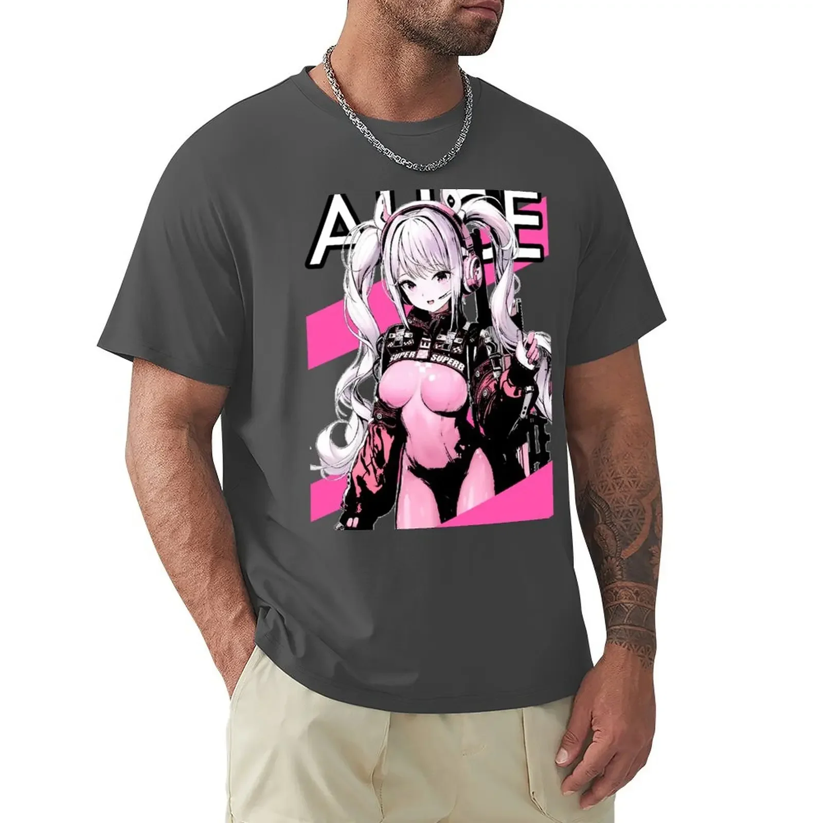 Nikke Sticker Decals case Blouse mens t shirt Alice nikke Shirt fan GODDESS OF VICTORY NIKKE  men clothing  graphic t shirts