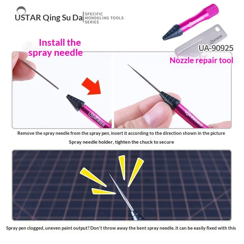 

。New Airbrush Needle Restoration Kit - Tapered Grinding & Micro-Bend Correction Tool For Model Making Hobby Modeling DIY Tools