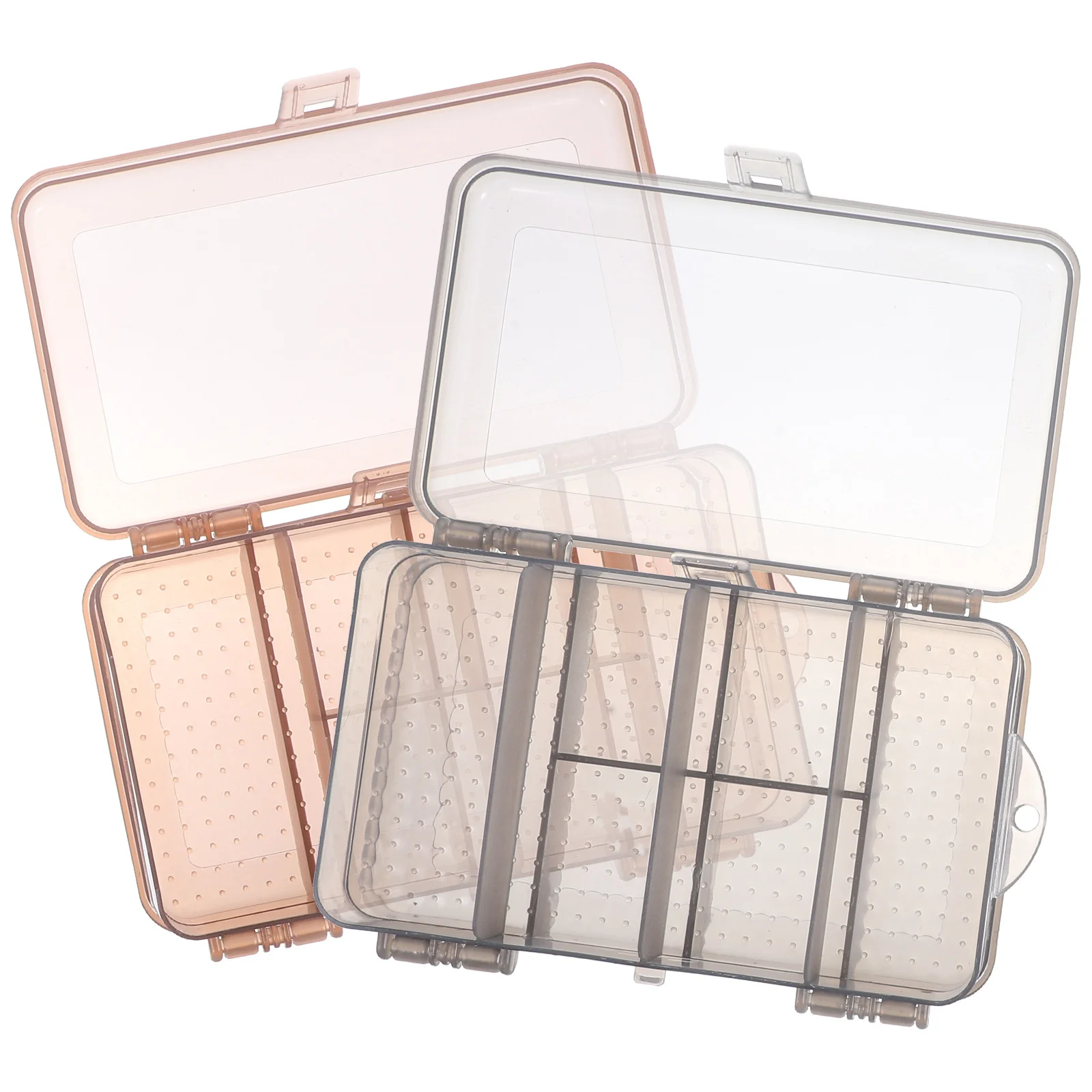 

2Pcs Jewelry Storage Box 2-Layer Stackable Organizer Case Rings Earrings Display Storage Box 2-Layer Stackable Case