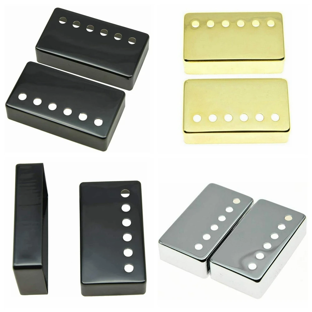 2Pcs Guitar Pickup Cover Brass Humbucker Pickup Covers Fits most EPI LP Guitar 3 Style