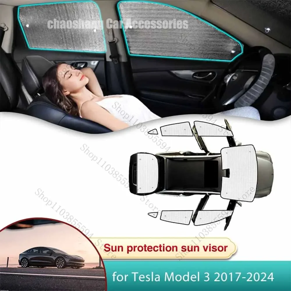 

Автомобильный солнцезащитный козырек для Tesla Model 3 2017 2018 2019 2020 2021 2022 2023 2024 аксессуары солнцезащитный козырек для лобового стекла частные затеняющие детали