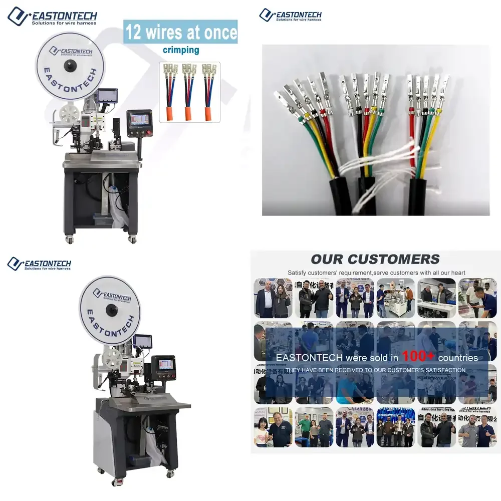 Stripping Crimping Machine EW-5380 Sheathed Cable Stripping and Crimping Machine With Sort Out Cable