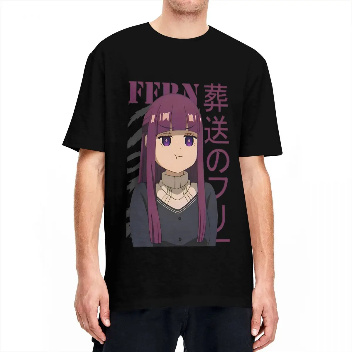 Men Women T-Shirt Frieren At The Funeral Anime T Shirts Trendy Cool Characters Fern Summer Tee Shirt Awesome Cotton Clothes