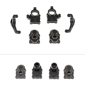 Latão dianteiro traseiro c copo de direção junta hub transportadora portal habitação contrapeso para fms fcx24 1/24 rc rastreador acessórios do carro