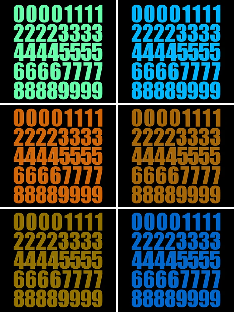 AliExpress NICELET 4cm Height Number Stickers Wall Switch Numbering Sticker Car Bike Door Drawer Laptop Phone Book Decoration Digits Glow Stickers