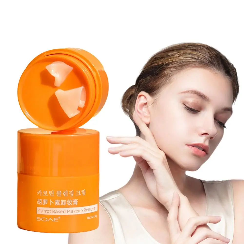 50g Carotene Makeup Remover Cream Gently Effectively Moisturizing The Face Care Skin Cleanses Y1w8