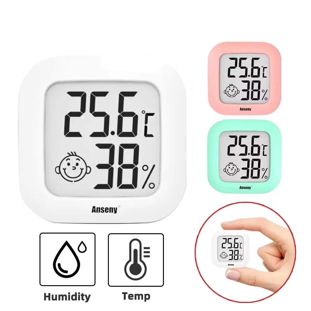 Mini Thermometer Hygrometer Indoor and Outdoor LCD Digital Temperature Meter Sensor Hygrometer Temperature Tool