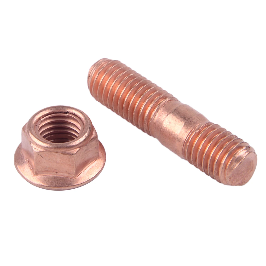 Alloy Steel M10 x 1.5 Threaded Turbo Stud Screw Flange Nuts Kit Fit for T3 T4 T5 T6 Turbocharger Accessories