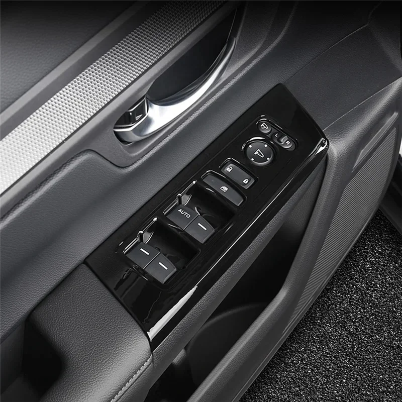 

Комплект для переоборудования подлокотника двери автомобиля для Honda CRV 2023, CR-V, 6th, стеклянный переключатель, декоративная наклейка