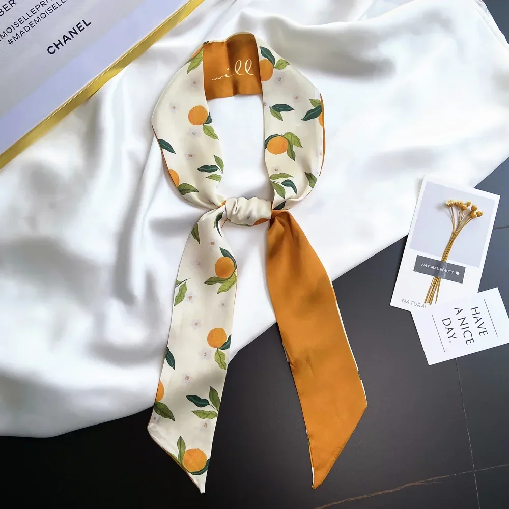 Korean-Inspired Fresh And Clean Ins Fruit Series Hair Ties, Small Scarves, Silk Scarves, Neckties