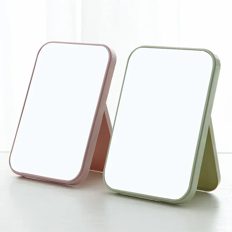 Small Folding Makeup Mirror Portable Makeup Mirror Student Dormitory Desktop Small Square Mirrors Makeup tools