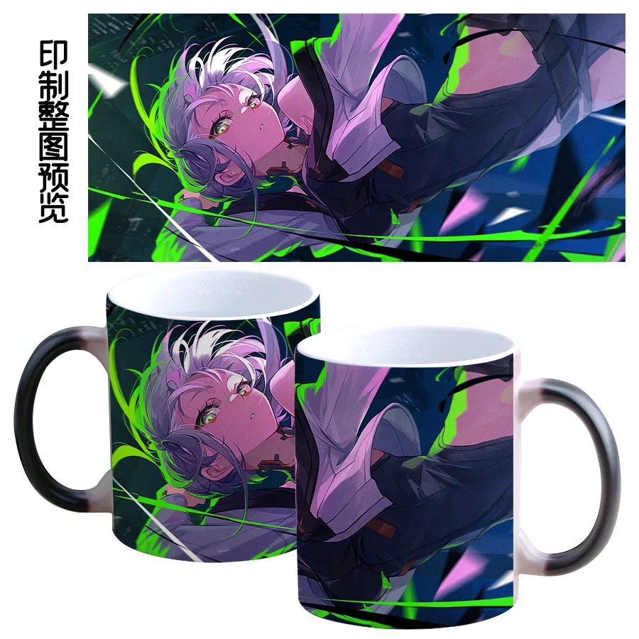 Tazza Cyberpunk Edgerunners Con Adam Smasher, Set Da 4 Pezzi Con Tazza 16 Oz, Sottobicchiere, Coperchio E Cucchiaio, Regalo Per Fan