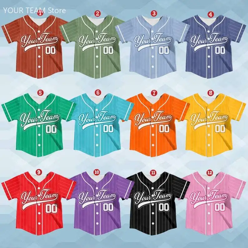Personalized Team Name And Number Baseball Jersey, Custom Adult Baseball Jersey,  Uniform For Baseball Fans Lovers