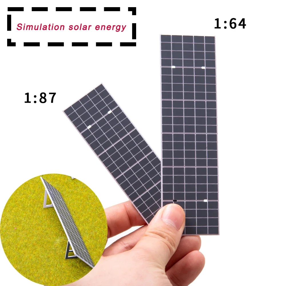 الألواح الشمسية المصغرة ABS غير الوظائف لـ 1/64 1/87 لتقوم بها بنفسك صنع النماذج/تخطيط بناء العمارة/الديكور/ديوراما 1 قطعة