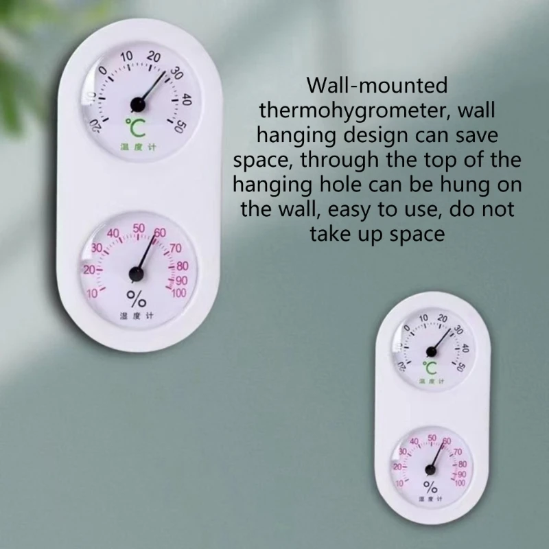 Termómetro higrómetro tipo Dial 2 en 1 multifunción, Dial mecánico estaciones meteorológicas temperatura y humedad