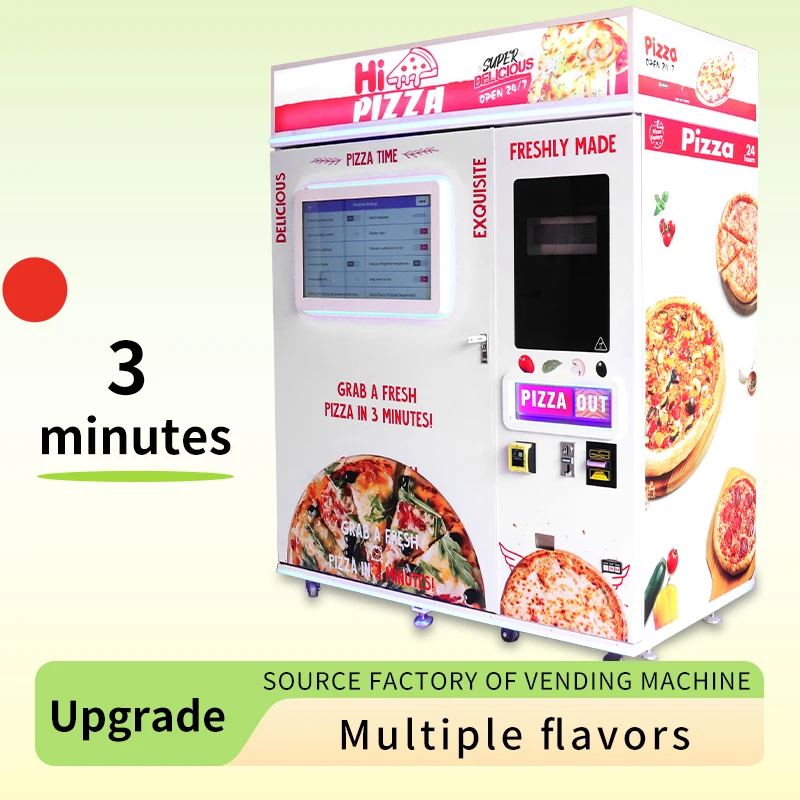 Direct From Factory In China Wholesale Automatic Pizza Vending Machine Hot Food Vending Equipment Credit Card Payment System