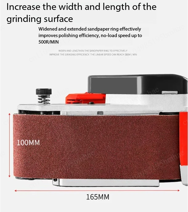 Portable 4-inch belt sander, high-power belt sander, household sandpaper machine for woodworking