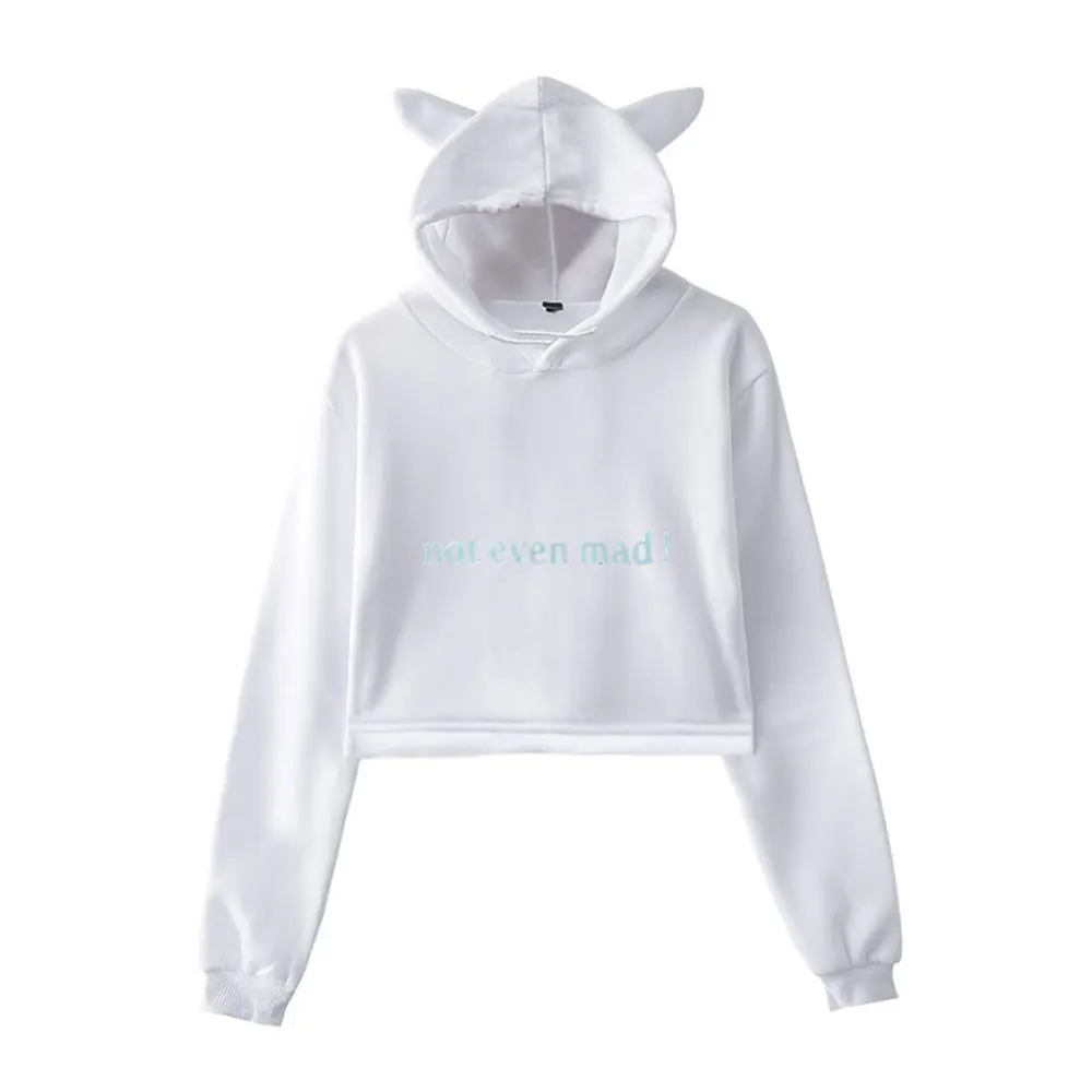 Freya Skye Merch Vintage 90s Streetwear logo Sudadera con capucha sudaderas con capucha para niñas gato oreja Crop moda deportes Jersey