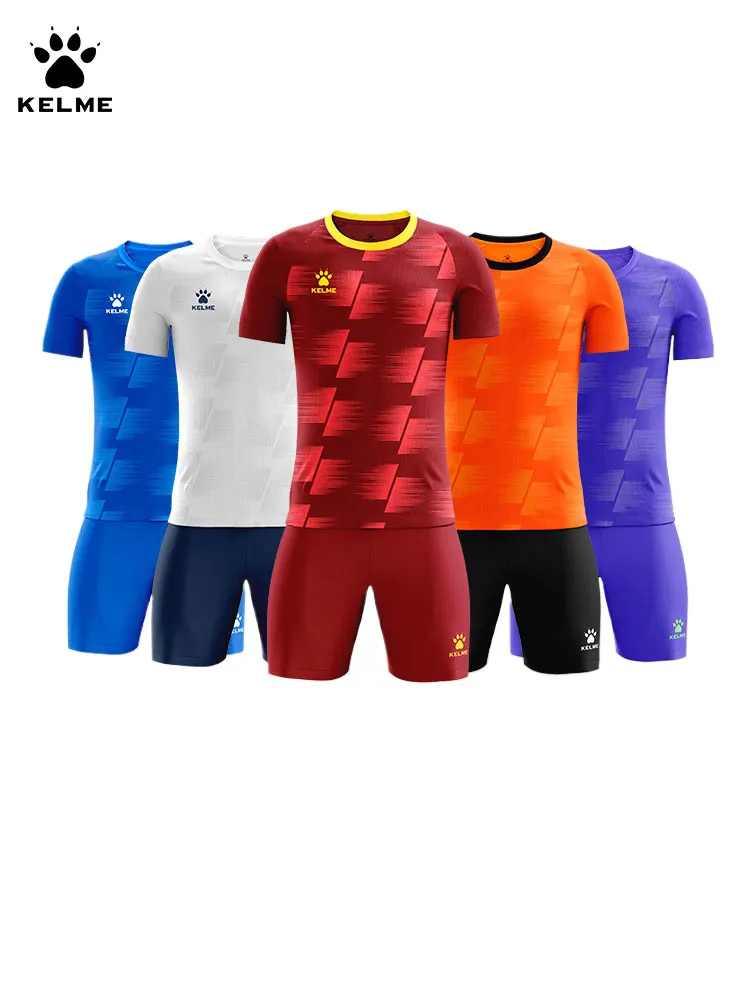 Kelme Adult Customized Football Suit Set For Children\'s Outdoor Training Football Shorts Short Sleeve Breathable T-shirt