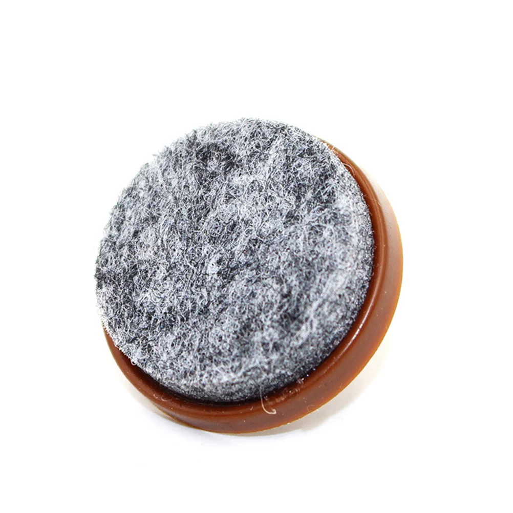 

40pcs 24Mm Felt Furniture Feet Pads For Chairs Tables Sofas Metal Base Floor Protectors Non-Slip Scratches Protection Brown