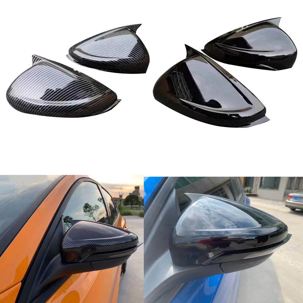 

One Pair Car OutSide Rear View Mirror Cover Rearview Mirrors Cap For Ford Focus 2019-2022 Hatchback Sedan