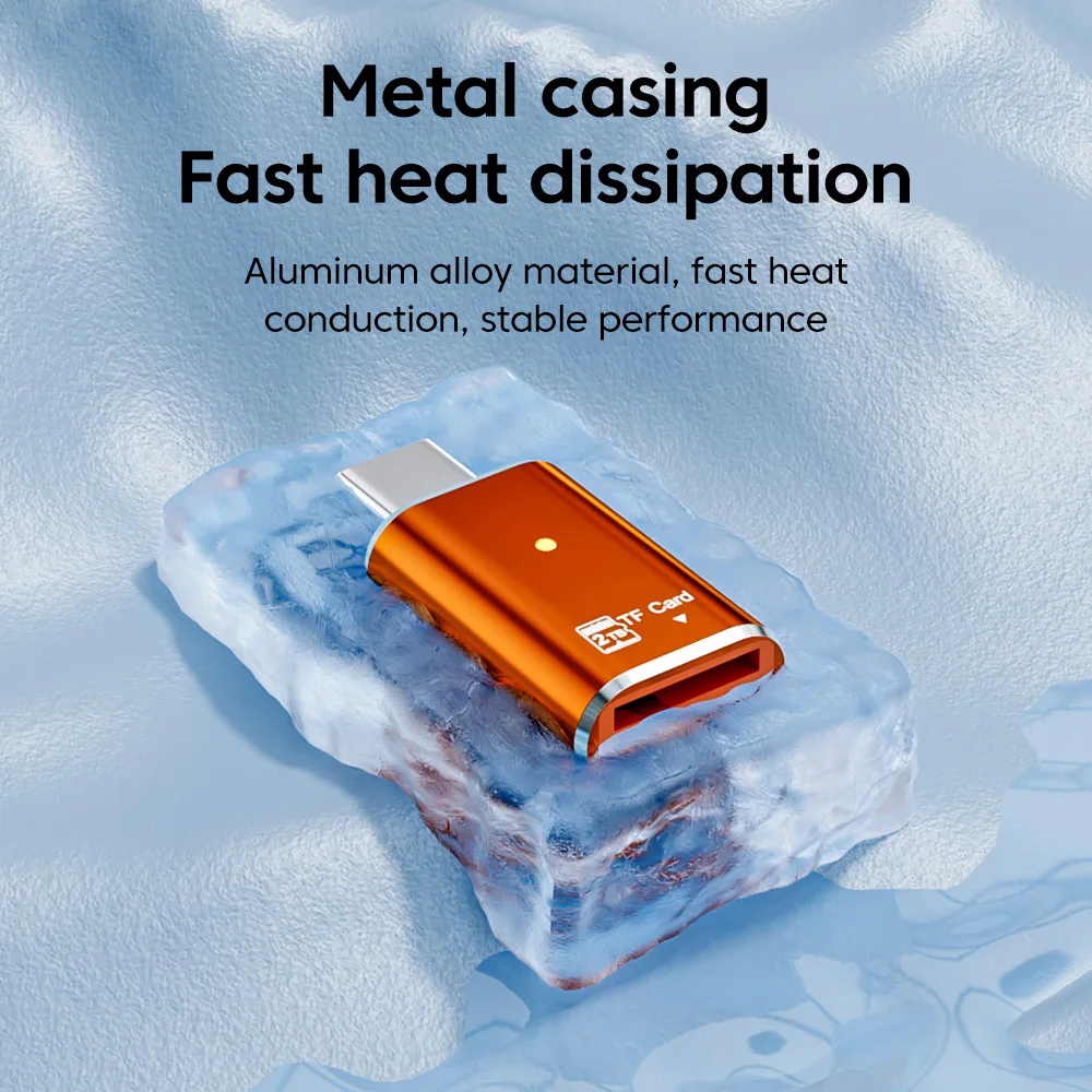 Type C Card Reader Type C To TF/Micro SD Memory Card Reader High-speed Transfer Cardreader For iphone 15 16 Series Xiaomi Laptop